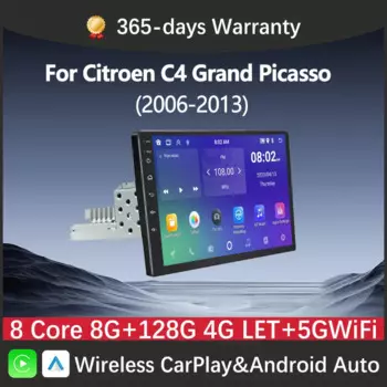 Автомагнитола для Citroen C4 Grand Picasso 2006-2013, 2 Din, Android