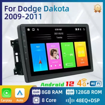 Автомагнитола для Dodge Dakota 2009-2011, 2 Din, Android, Wi-Fi, FM, GPS