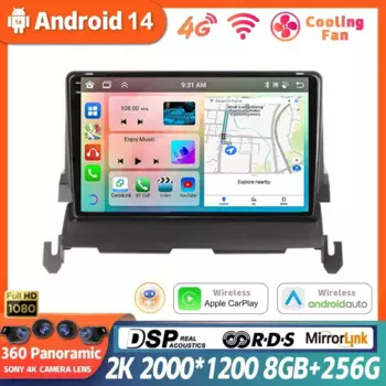 Автомагнитола для Dodge Journey 2009-2012, 4G, Wi-Fi, Android 14