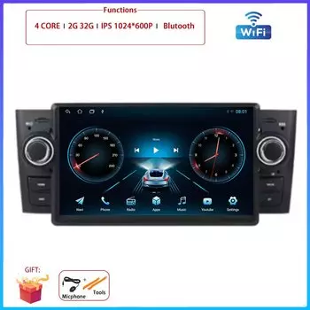 Для Fiat Grande Punto Linea 2007-2012 Автомобильный Carplay Авто Android Радио Навигация GPS Мультимедийный Видеоплеер 4G WIFI DSP