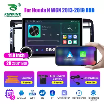 Автомагнитола для Honda N Wgn 11,8-2013, 2019 дюйма, 2K, 2 Din