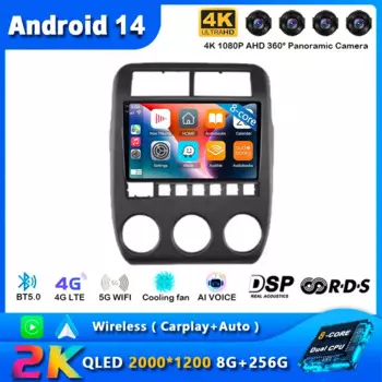 Автомагнитола для LADA NIVA 2022, мультимедийный видеоплеер с навигацией, GPS, Android 14, автоплеер для Carplay, DSP, BT, LTE, No 2 Din, DVD