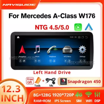 Автомагнитола для Mercedes A CLA GLA W176 W117 X156 GPS Navi WIFI SIM BT
