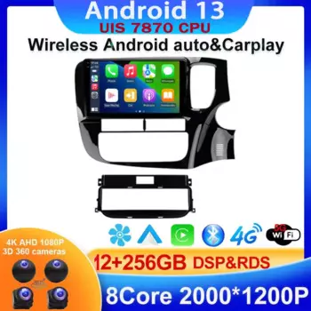 Автомагнитола для Mitsubishi Outlander 3, GF0W, GG0W, 2012 - 2018 гг.