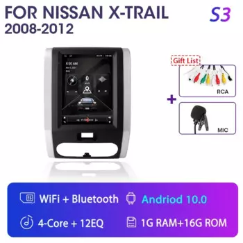 Автомагнитола для Nissan X-Trail 2 T31 MX6 2007-2015, Android 11, 2DIN, Carplay, мультимедийный стерео-плеер с динамиками 9,7