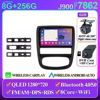 Автомагнитола для Renault Duster 1 2010-2015, для Nissan Terrano lll 3 2014-2022, Android 14, автомобильное стерео-устройство, мультимедийное радио, видеоплеер