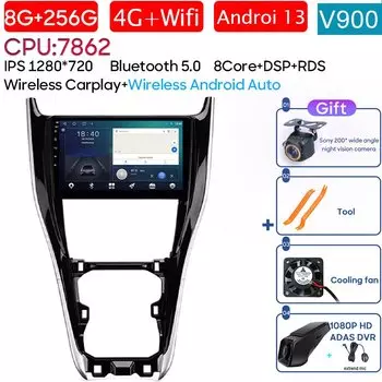 Автомагнитола для Toyota Harrier XU60 2013-2020, мультимедийный видеоплеер, GPS-навигатор, Android, без DVD