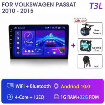 Автомагнитола для VW Passat B7 2011-2015, мультимедийный видеоплеер на Android для Volkswagen Passat B7, 2Din, стерео, DVD, Carplay, аудиоколонки