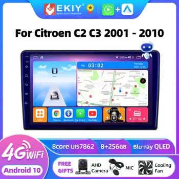 Автомагнитола EKIY T7 для Citroen C2/C3/2001/2002/2003-2010