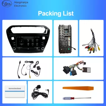 Автомагнитола hangmanjia для Peugeot 301, Citroen Elysee 2013, 2014, 2015, 2018, беспроводная Автомагнитола Android для CarPlay, автомагнитола DSP, 2 din, DVD