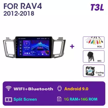 Автомагнитола JMCQ на Android 11, мультимедийный видеоплеер с GPS-навигацией для Toyota RAV4 RAV 4 2012-2018, головное устройство 2din Carplay