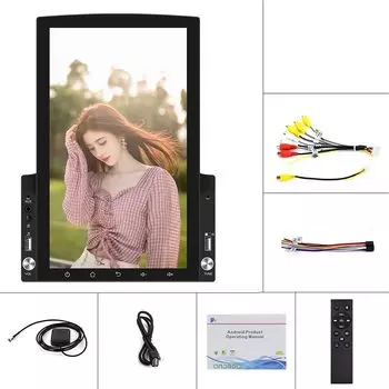 Автомагнитола LeeKooLuu, 2 Din, Android 10,0, мультимедийный GPS-плеер, универсальный вертикальный экран 9,7 дюйма для Volkswagen, Nissan, Hyundai