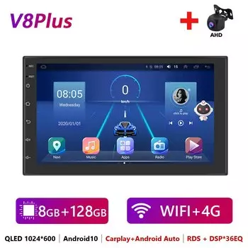 Автомагнитола LeeKooLuu, 2 Din, Android 11, GPS-навигация, 7 дюймов, Авторадио, стерео, мультимедийный плеер для VW, Nissan, Kia, Toyota, Ford