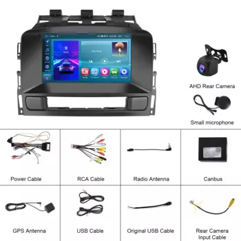 Автомагнитола LeeKooLuu, 2 Din, Android, GPS, Wi-Fi, Bluetooth, для Buick Excelle 2010-2014 / Opel Astra J 2011-2012