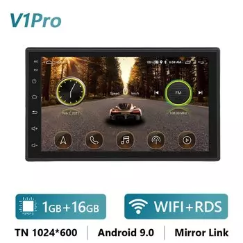 Автомагнитола LeeKooLuu, 2 din, Android, мультимедийный плеер, 7 дюймов, GPS-навигация, Стерео Авторадио, Bluetooth MirrorLink Carplay, 4G, Wi-Fi, DSP