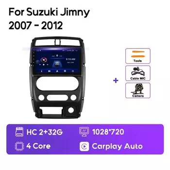 Автомагнитола MAMSM на Android 12 для Suzuki Jimny 2007-2012, автомобильный мультимедийный видеоплеер, навигация, стерео, GPS, 4G Авторадио Carplay