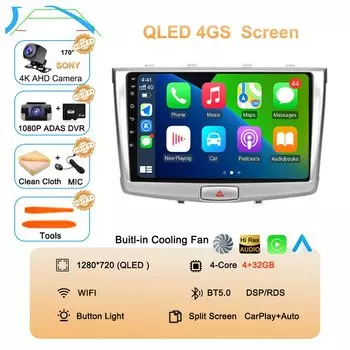 Автомагнитола на Android 13 для GREAT WALL Hover Haval H6 2016 2017 2018 мультимедийный видеоплеер навигация GPS 2din стерео DSP