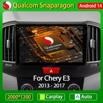 Автомагнитола на Android 14 для Chery E3 2013-2017, 4G, Wi-Fi