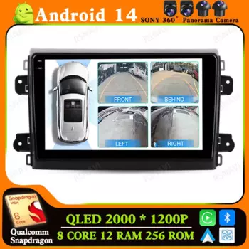 Автомагнитола на Android 14 для Fiat Ducato Van L3H2 2021-2023, 4G, LTE, DVD, 2 DIN