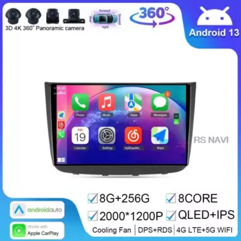 Автомагнитола на Android 14 для Mercedes Benz Vito 2 W639 Viano 2 2003 - 2015 GPS 4G + WIFI BT