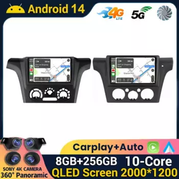 Автомагнитола на Android 14 для Mitsubishi Outlander 1 2002 2003 2004 2005 2006-2008