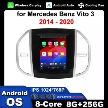 Автомагнитола на Android для Mercedes Benz Vito 3 2014-2020, GPS, Wi-Fi, 9,7''