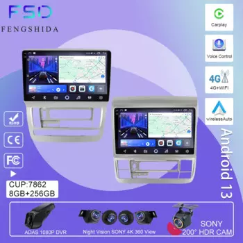 Автомагнитола на Android для Toyota Alphard 1 H10 2002 2003 2004 2005 2006 2007 2008 автомобильный радиоприемник мультимедийный плеер головное устройство навигация GPS TB