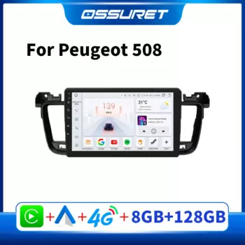 Автомагнитола на Android, мультимедийный плеер для Peugeot 508 508SW 508CC 2011-2018, Автомобильный GPS RDS Carplay 2 DIN, стерео 7862