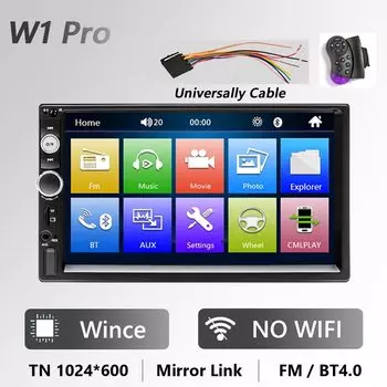 Автомагнитола Podofo 2Din для VW и Nissan Kia, медиаплеер без DVD с 2 ГБ ОЗУ и 32 ГБ ПЗУ, GPS-навигатор на Android, авторадио 2 DIN с Wi-Fi