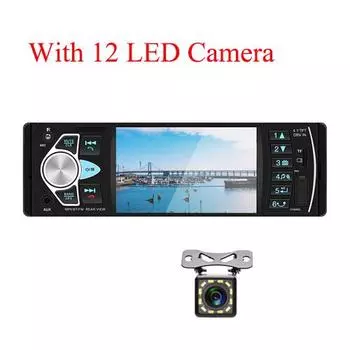 Автомагнитола Podofo 4022d, мультимедийный плеер с 4 "USB, AUX, FM, камерой заднего вида, Типоразмер 1DIN