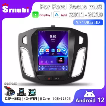 Автомагнитола Srnubi для Ford Focus Mk3 9,7-2011, 2DIN, Android