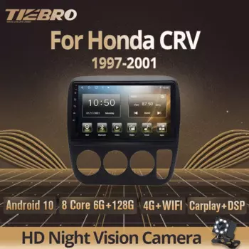 Автомагнитола Tiebro для Honda CRV CR-V 3 1997-2001 2DIN Android автомобильный аудио стерео приемник радио 2Din Android GPS навигация DSP