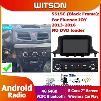 Автомагнитола WITSON диагональю 7 дюймов, Android 14, GPS-навигатор, Wi-Fi, Carplay для Renault Megane 3 2008-2014, Автомобильный мультимедийный стерео-плеер с GPS