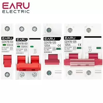 Автоматический выключатель EARUELECTRIC DZ47 1P/2P 12/24/48В