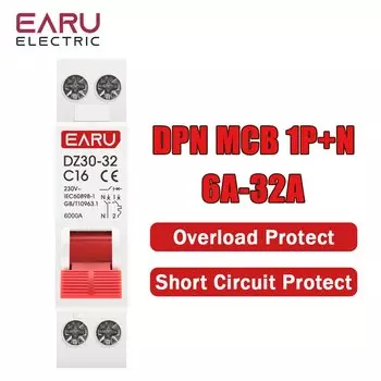 Автомат защити цепи EARUELECTRIC мини 6A-32A