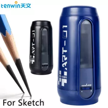 Автоматическая электрическая точилка для карандашей Tenwin, USB-зарядка, быстрая затачивание, цветная деталь, студенческие школьные принадлежности