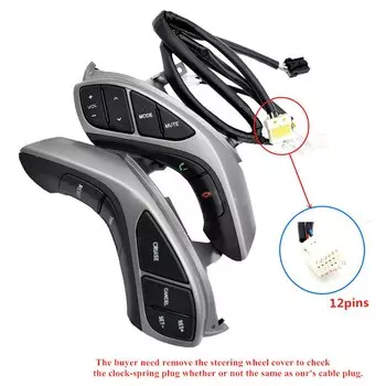 Автоматическая кнопка на руле для Hyundai Elantra 2012 2013, 2014, 2015, год I30, аудиотелефон, Bluetooth, круиз-контроль, автомобильные переключатели
