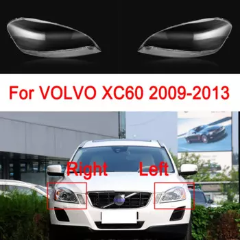 Автоматическая крышка передней фары для Volvo XC60 2009-2013, абажуры, крышка лампы, автомобильный головной фонарь, прозрачное стекло, корпус линзы