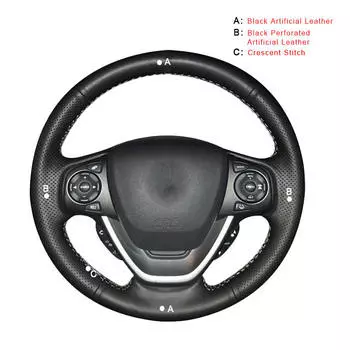 Автоматическая оплетка на чехле на руль для Honda Freed, ручное шитье, чехол на руль автомобиля, аксессуары для интерьера автомобиля