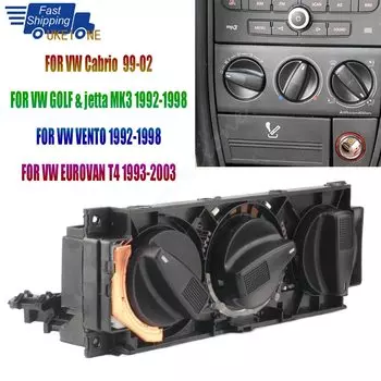 Автоматическая панель обогревателя/ручка управления климат-контролем для VW Volkswagen Cabrio Golf Jetta Vento Transporter Eurovan 1992-2002, автомобильные аксессуары