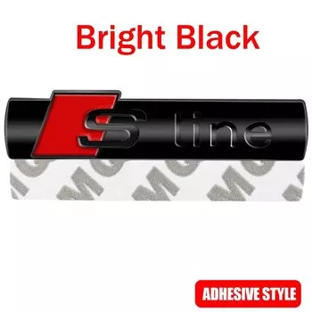 Автоматическая передняя решетка, эмблема S Line, значок для украшения кузова автомобиля, наклейка для Audi SLine A3 A4 B8 8P 8V B6 A5 A6 C7 Q5 B9 B7 C6 A1 Q7 Q3