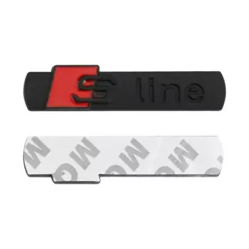 Автоматическая передняя решетка, эмблема S Line, значок для украшения кузова автомобиля, наклейка для Audi SLine A3 A4 B8 8P 8V B6 A5 A6 C7 Q5 B9 B7 C6 A1 Q7 Q3