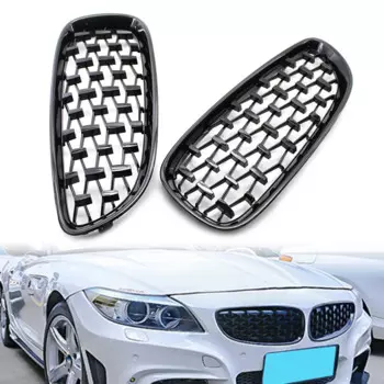 Автоматическая передняя решетка для почек для BMW E89 Z4 2009 2010 2011 2012 2013 2014 2015 2016 глянцевая черная решетка в стиле Diamond Meteor