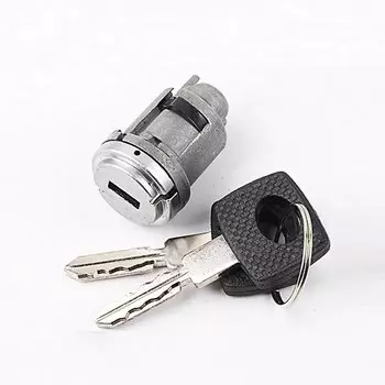 Автоматическая защелка, модифицированный дверной замок, Автомобильный Замок зажигания, цилиндрический замок для Mercedes Benz W124 C124 W201 S124 A124 с 2 ключами