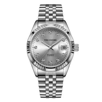 Автоматические часы Фирменные розовые Cohome светящийся циферблат твердый 316L стальной ремешок для часов механические наручные часы водонепроницаемые автоматические часы