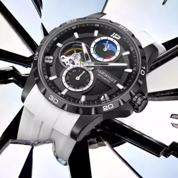 Автоматические механические водонепроницаемые наручные часы с турбийоном Moon Accurancy