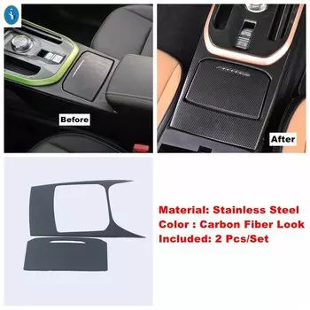 Автоматический центральный ящик для хранения, переключатель/коробка переключения передач, декоративная рамка, накладка, аксессуары для Haval Jolion 2021 2022 2023 2024