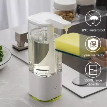 Автоматический дозатор жидкого мыла, 500 мл, с умным датчиком