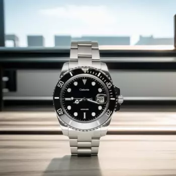 Автоматический механический механизм 40 мм, браслет из сапфирового стекла и нержавеющей стали, роскошные деловые наручные часы для мужчин