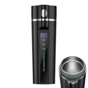 Автоматический нагреватель стаканов, 12 В, электрическая бутылка с подогревом для питьевой воды, Термокружка, кружка с зажигалкой, дорожная кружка, 450 мл